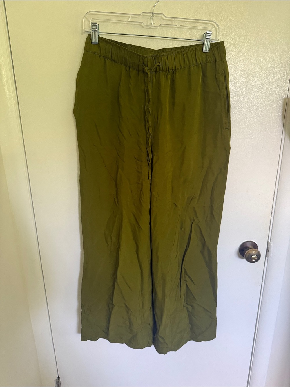 Calvin Klein Olive Green Wide Leg Pants